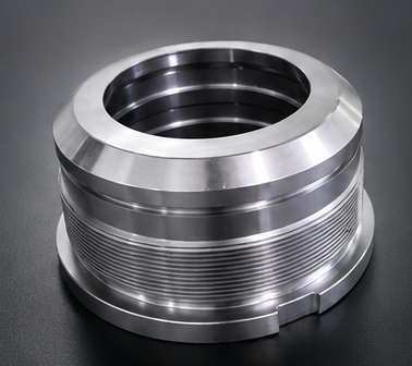Large diameter threaded collar with internal bore